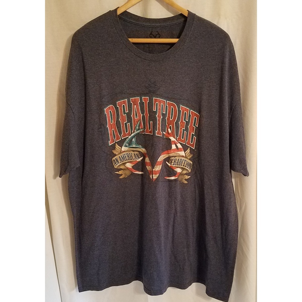 RealTree An American Tradition T-Shirt Men's 2xl Hunting Fishing America